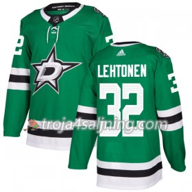Dallas Stars Jacket tröja Kari Lehtonen 32 Adidas 2017-2018 Kelly Grön Authentic - NHL Tröjor Herr